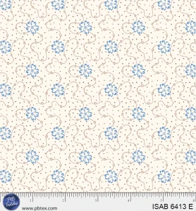 P&B Textiles - Isabella - Flower Chain - Eggshell #ISAB6413-E