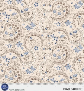 P&B Textiles - Isabella - Swirling Lace - Natural/Eggshell #ISAB6409-NE