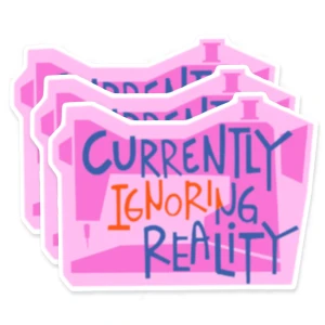 Sticker Ignoring Reality - 3ct