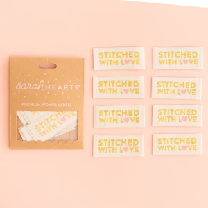 Stitched with Love Gold Labels