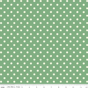 Riley Blake Designs - Cath Kidston Signature Collection - Button Spot - Green #c18374-green