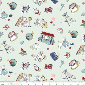 Riley Blake Designs - Cath Kidston Signature Collection - Icons - Mist #c18371-mist