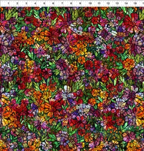 In The Beginning Fabrics - Dear Clara - Garden - Multi #3dcl-1