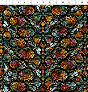 In The Beginning Fabrics - Dear Clara - Dragonflies - Multi #2dcl-1