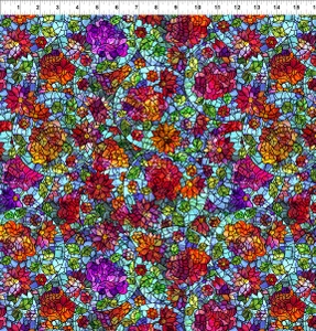 In The Beginning Fabrics - Dear Clara - Roses - Multi #6dcl-1