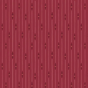 Benartex Fabrics - Heirloom Garden - Heritage Stripe - Dark Rose #16923-23