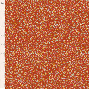 Tilda Fabrics - Village Life - Mae - Rust #til110176