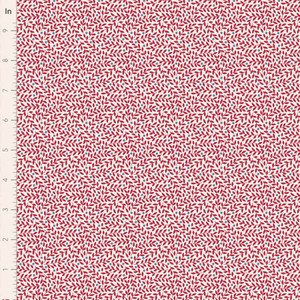 Tilda Fabrics - Village Life - Lillian - Burgundy #til110182