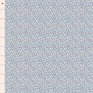 Tilda Fabrics - Village Life - Lillian - Blue #til110184
