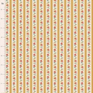 Tilda Fabrics - Village Life - Agnes - Ochre #til100683