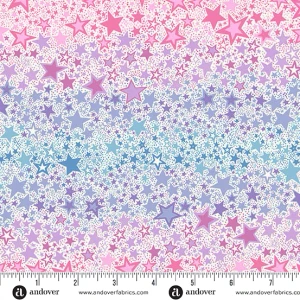 Andover Fabric - Dance Class - Ombre Star - Cream #mu247-q