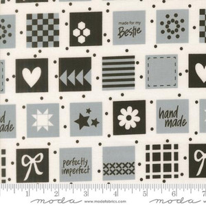 Moda Fabrics - Makers Delight - Handmade Labels - Platinium #28101-31