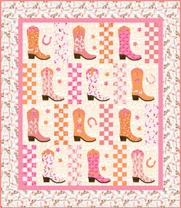In The Beginning Fabrics - Go Cowgirl! - Boot Tapping Boulevard - Quilt Pattern