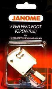 Janome Top-Load - Even Feed Foot (Open Toe) with Quilt Guide