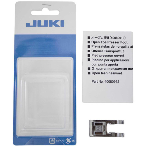 Juki Open Toe Foot For DX, HZL-f, HZL-DX, HZL-G Series Machines Juki Open Toe Foot For DX, HZL-f, HZL-DX, HZL-G Series Machines