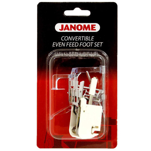 Janome Top Load Low Shank Convertible Even Feed Foot Set Janome Top Load Low Shank Convertible Even Feed Foot Set