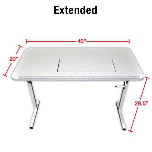 Arrow Gidget ll Table 40'' x 20'' Foldable Sewing Table - 1519663260