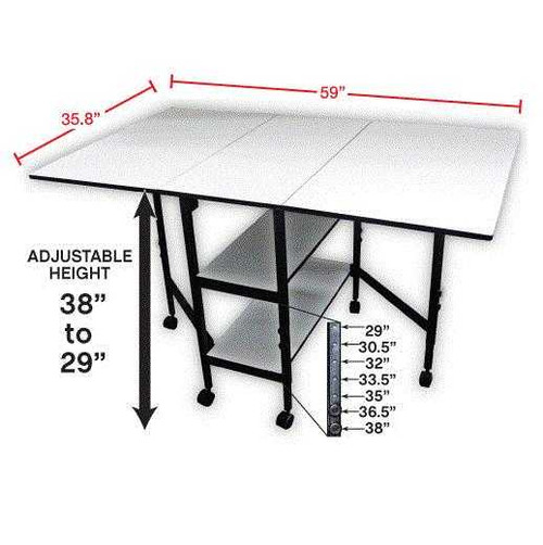 Sullivans Adjustable Home & Hobby Table Model 38431 Sullivans Adjustable Home & Hobby Table Model 38431