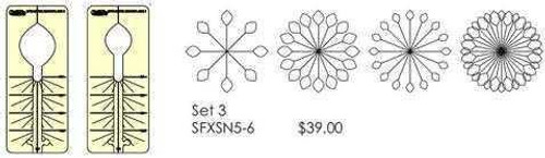 Sew Steady Westalee Spin-E-Fex Snowflake Template 8pc Set Sew Steady Westalee Spin-E-Fex Snowflake Template 8pc Set