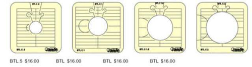 Sew Steady Westalee Between the Lines 4pc Template Set Sew Steady Westalee Between the Lines 4pc Template Set