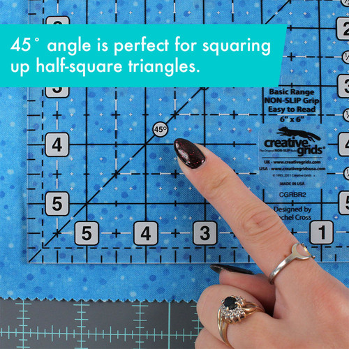 Creative Grids Basic Range 6in Square Quilt Ruler Creative Grids Basic Range 6in Square Quilt Ruler
