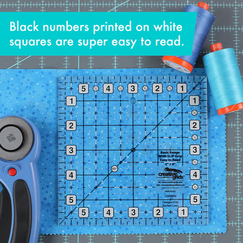 Creative Grids Basic Range 6in Square Quilt Ruler Creative Grids Basic Range 6in Square Quilt Ruler