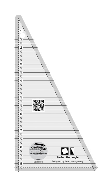 Creative Grids Perfect Rectangle 9-1/2in Quilt Ruler