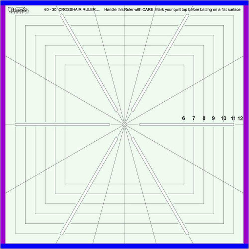 Sew Steady Westalee Design 12.5 Crosshair square 6-point Ruler Sew Steady Westalee Design 12.5 Crosshair square 6-point Ruler