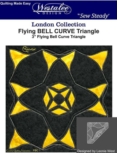 Sew Steady 3 inch Flying Bell Curve Triangle Templates Sew Steady 3 inch Flying Bell Curve Triangle Templates