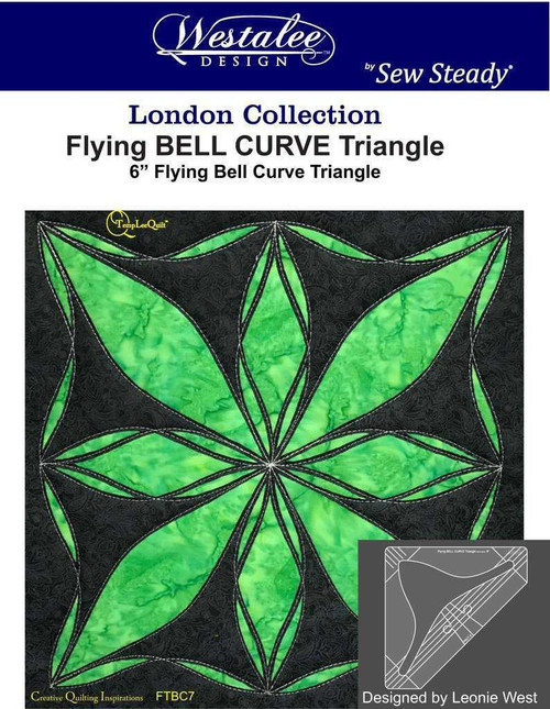 Sew Steady 6 inch Flying Bell Curve Triangle Templates
