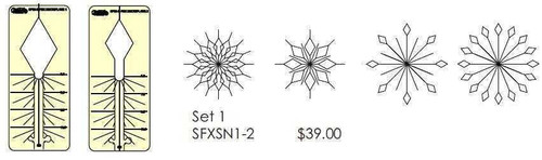 Sew Steady Spin-E-Fex Snowflake Template Set 1 Sew Steady Spin-E-Fex Snowflake Template Set 1