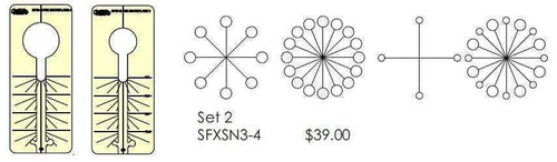 Sew Steady Spin-E-Fex Snowflake Template Set 2 Sew Steady Spin-E-Fex Snowflake Template Set 2