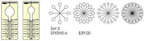Sew Steady Spin-E-Fex Snowflake Template Set 3 Sew Steady Spin-E-Fex Snowflake Template Set 3
