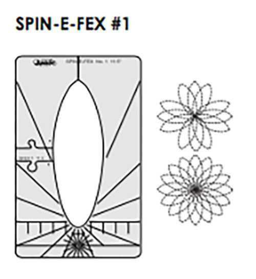 Sew Steady Westalee Spin-E-Fex Quilting Template Set 1 Sew Steady Westalee Spin-E-Fex Quilting Template Set 1