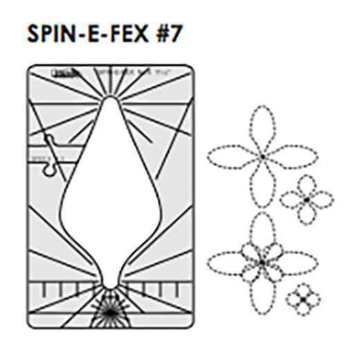 Sew Steady Westalee Spin-E-Fex Quilting Template Set 7 Sew Steady Westalee Spin-E-Fex Quilting Template Set 7