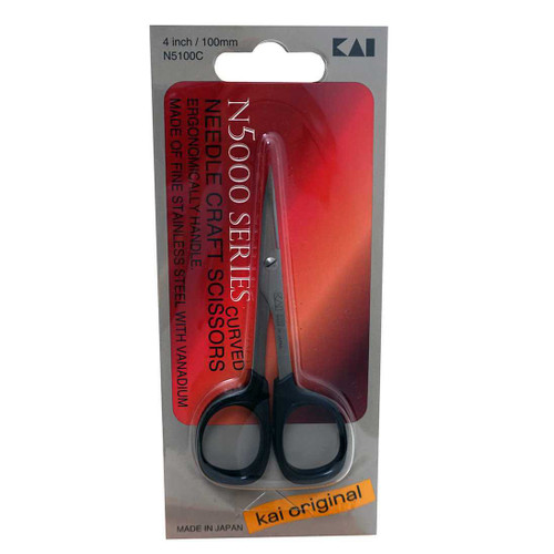 KAI N5100C 4in Curved Needle Craft Scissors KAI N5100C 4in Curved Needle Craft Scissors