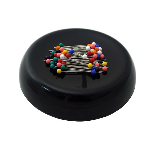 Grabbit Black Magnetic Pincushion With 50 Pins