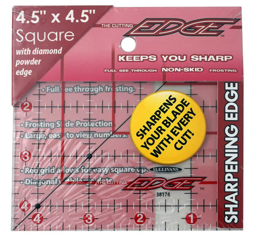  Sullivans Cutting Edge Sharpening Edge Ruler 4-1/2in Square 