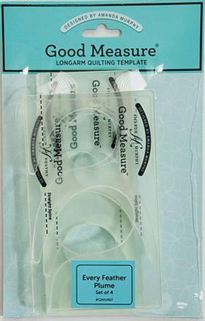 Good Measure A. Murphy Every Feather 4pc Template Set Longarms Good Measure A. Murphy Every Feather 4pc Template Set Longarms