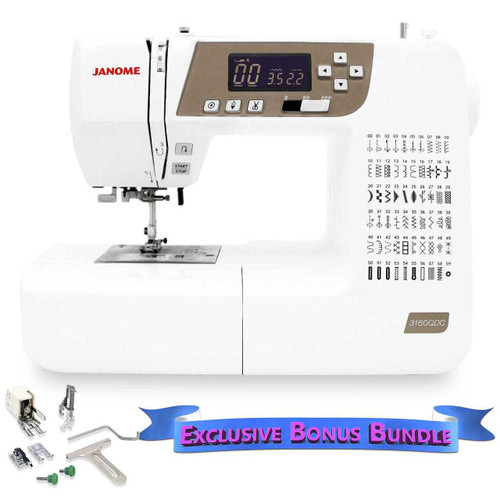 Janome 3160QDC-T Sewing and Quilting Machine with Bonus Quilt Kit! Janome 3160QDC-T Sewing and Quilting Machine with Bonus Quilt Kit!
