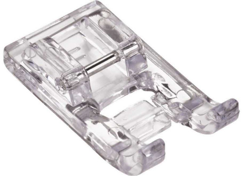Bernette Satin Stitch foot with clear sole fits Bernette Models London 2 and 3 Bernette Satin Stitch foot with clear sole fits Bernette Models London 2 and 3