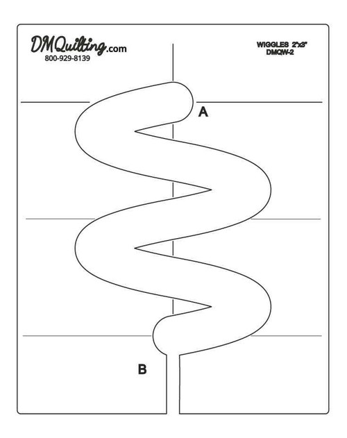 Sew Steady DM Quilting Wiggle Template Sew Steady DM Quilting Wiggle Template