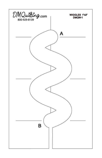 Sew Steady DM Quilting Wiggle Template Sew Steady DM Quilting Wiggle Template