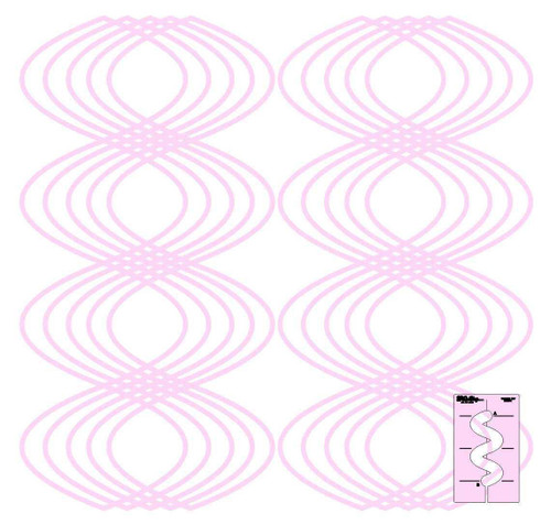 Sew Steady DM Quilting Wiggle Templates - 2-Piece Set Sew Steady DM Quilting Wiggle Templates - 2-Piece Set