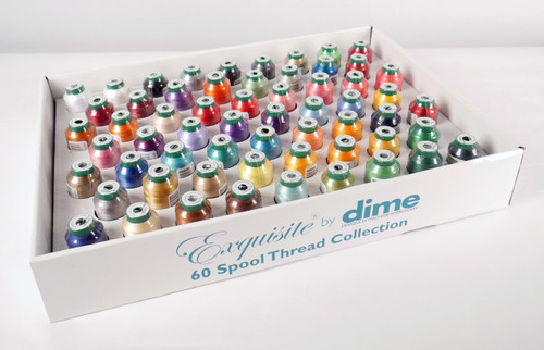 Dime Exquisite Thread Assortment 60 Pack 1M Spools