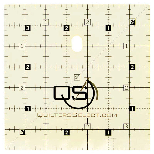 Quilters Select Non-Slip Ruler 3.5in x 3.5in Quilters Select Non-Slip Ruler 3.5in x 3.5in