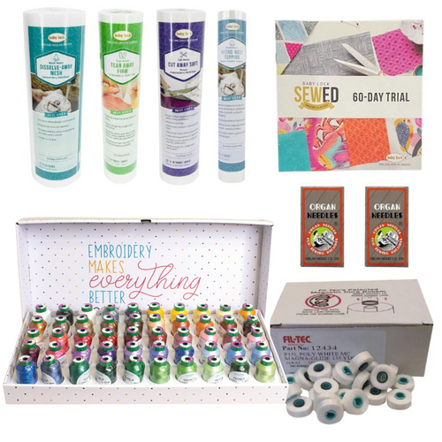 Baby Lock Array 6 Needle Embroidery Machine with Premier Package