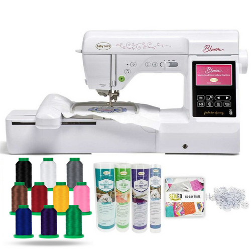 Baby Lock Bloom Embroidery & Sewing Machine with Premier Package