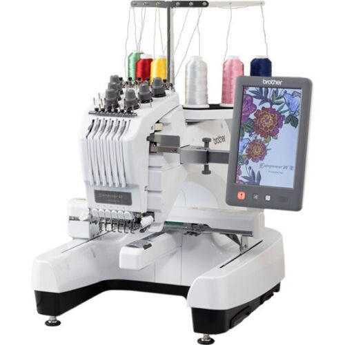 Brother PR680W 6 Needle Embroidery Machine With Cap Frame and Stand Bundle Brother PR680W 6 Needle Embroidery Machine With Cap Frame and Stand Bundle