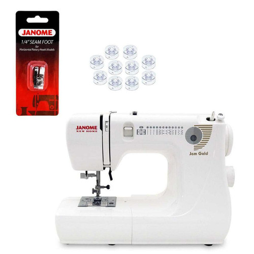 Janome Jem Gold 660 Sewing Machine with Premier Package